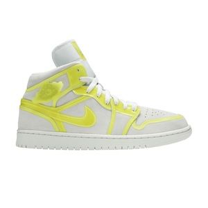 Air Jordan 1 Mid (DA5552 107) Opti Yellow Suede, NEW